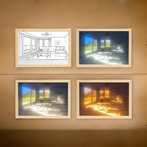 Alluminei 3D Gemälde