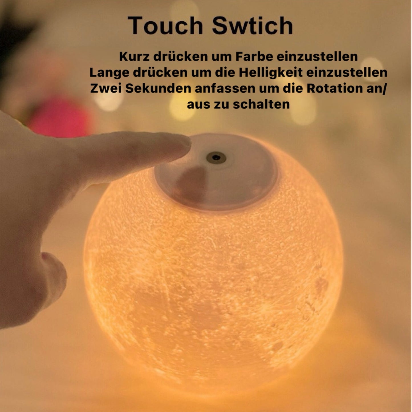 Schwebende Mond Lampe - Melegancy