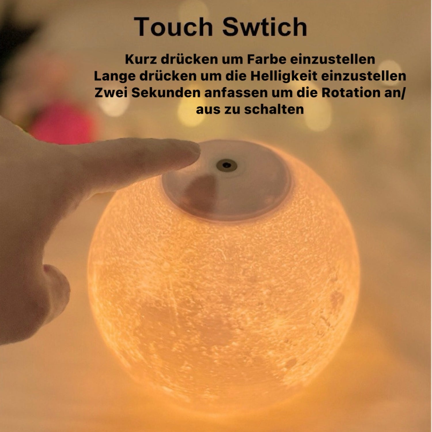 Schwebende Mond Lampe - Melegancy