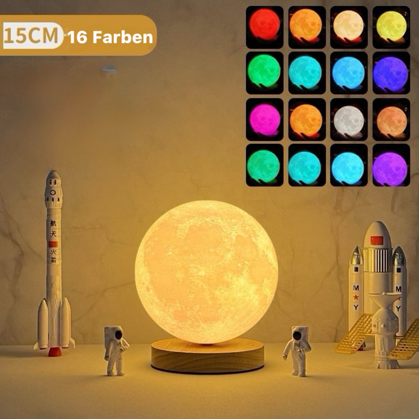 Schwebende Mond Lampe - Melegancy